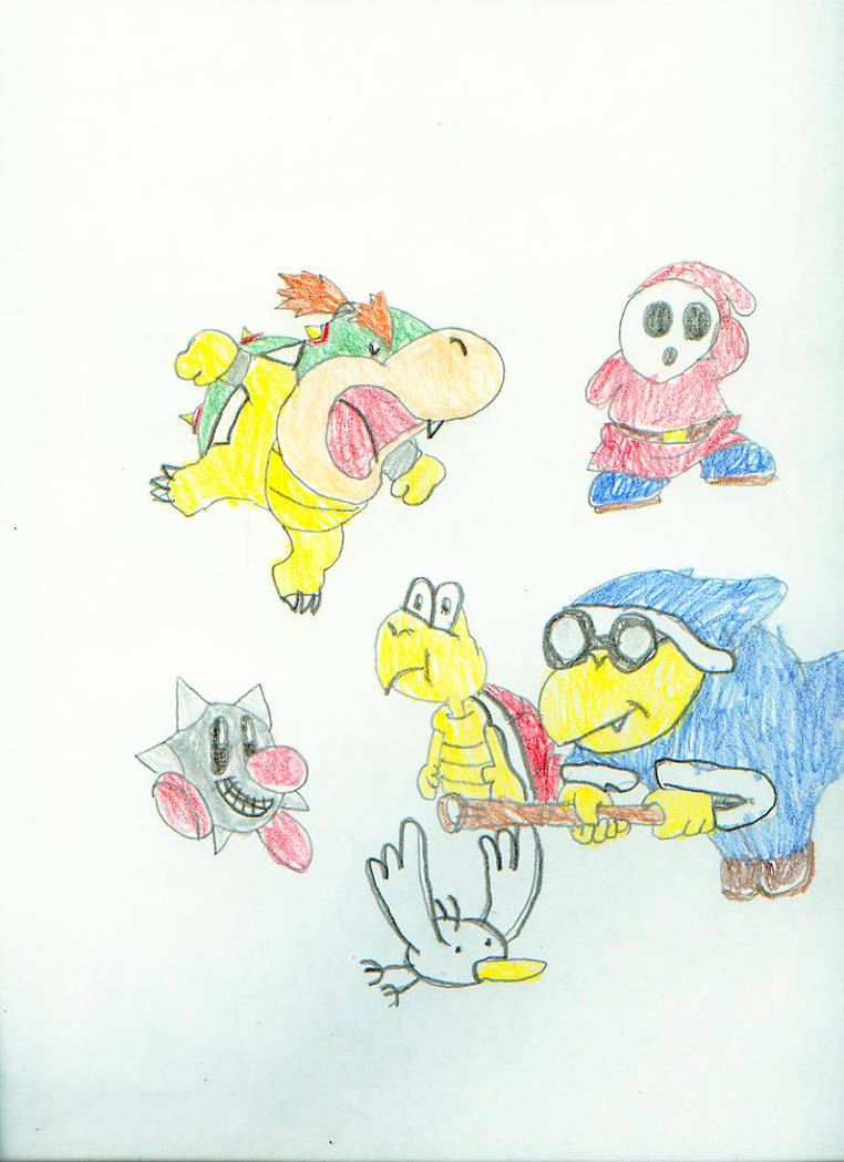 Yoshi enemy group pic by EmperorKarino on DeviantArt