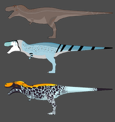 Tyrannosaurus rex Skin designs Prehistoric Fury