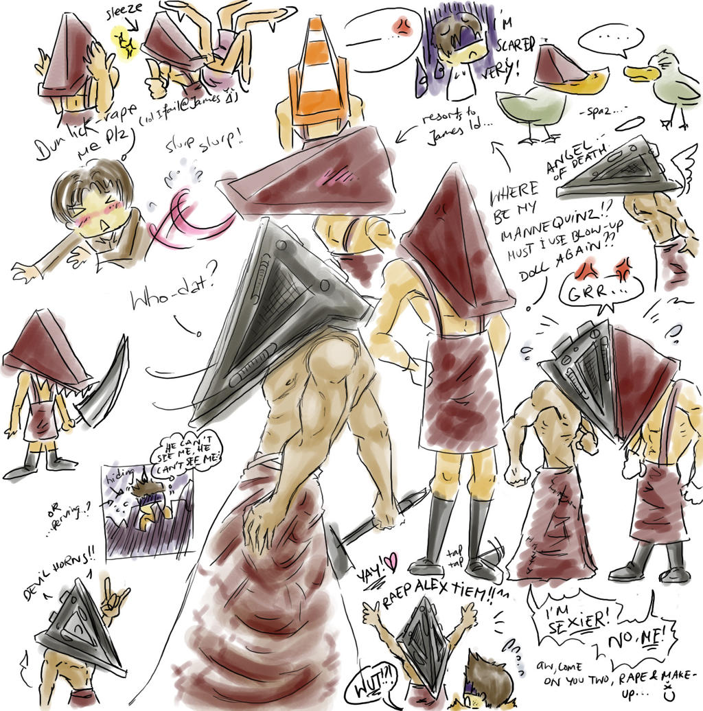 Silly Pyramid Head sketches