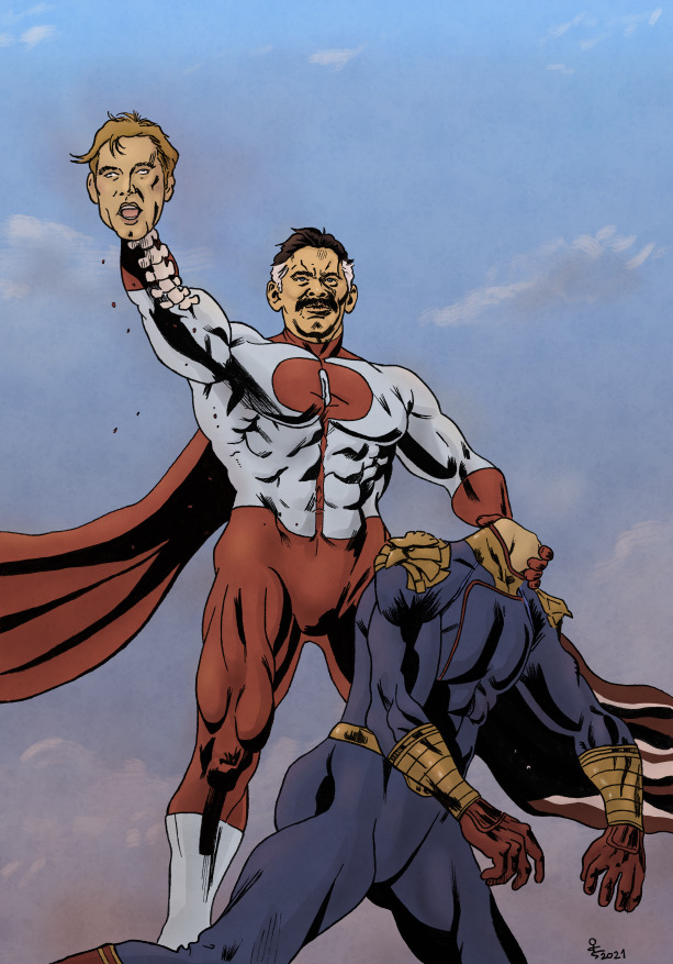 OmniMan vs Homelander by fosp on DeviantArt