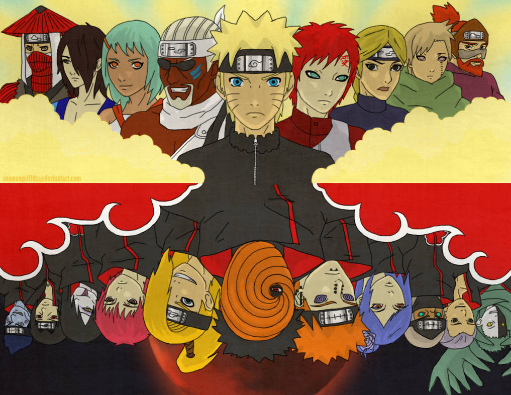 Jinchuriki Vs Akatsuki by snowangel110x on DeviantArt