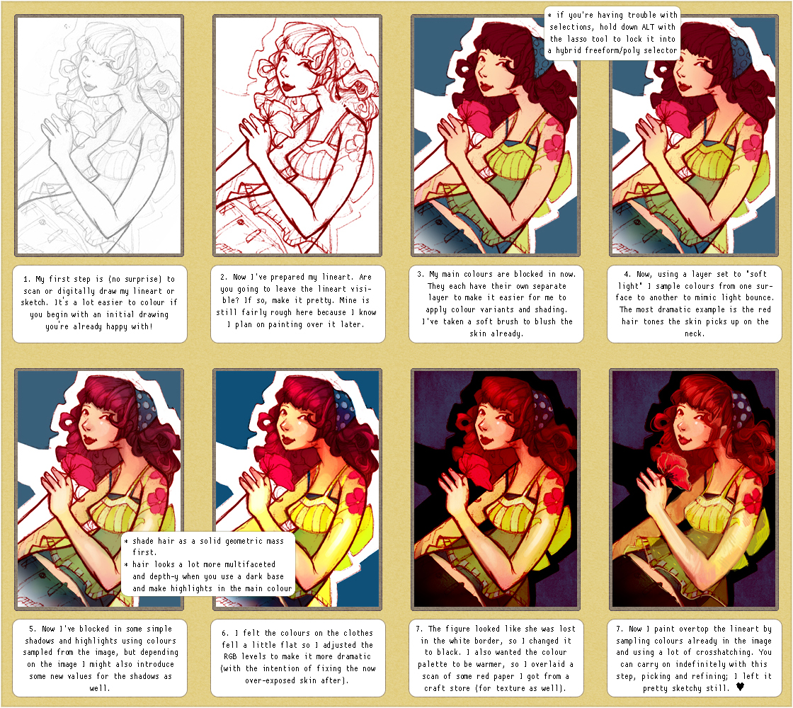 5 - Hair【Digital Coloring Tutorial】