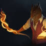 Fire dragonborn[Commission]