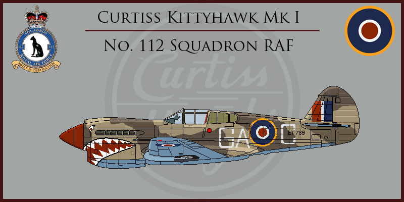 Kittyhawk Mk Ia 112-Squadron RAF