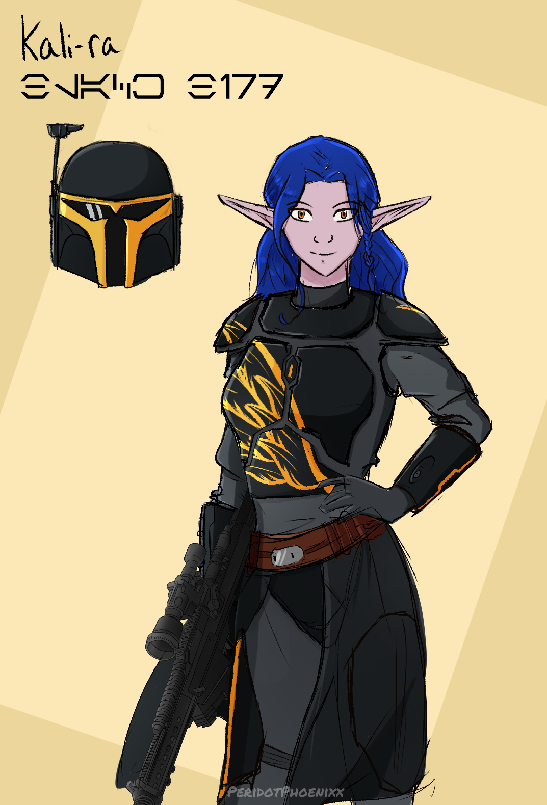 Kali-ra Mando Reference by PeridotPhoenixx on DeviantArt
