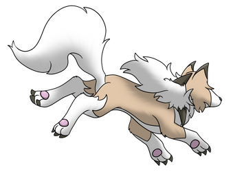 Fleeing Lycanroc