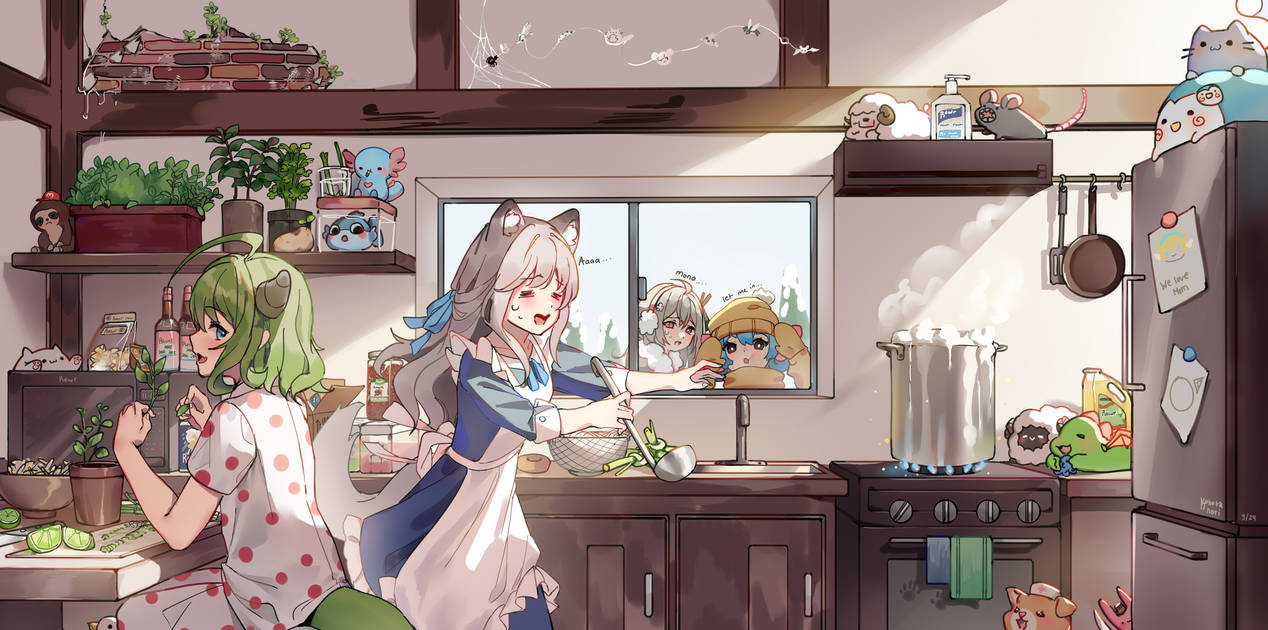 Cook Oc OC - cooking with friends! by KobutaNori on DeviantArt