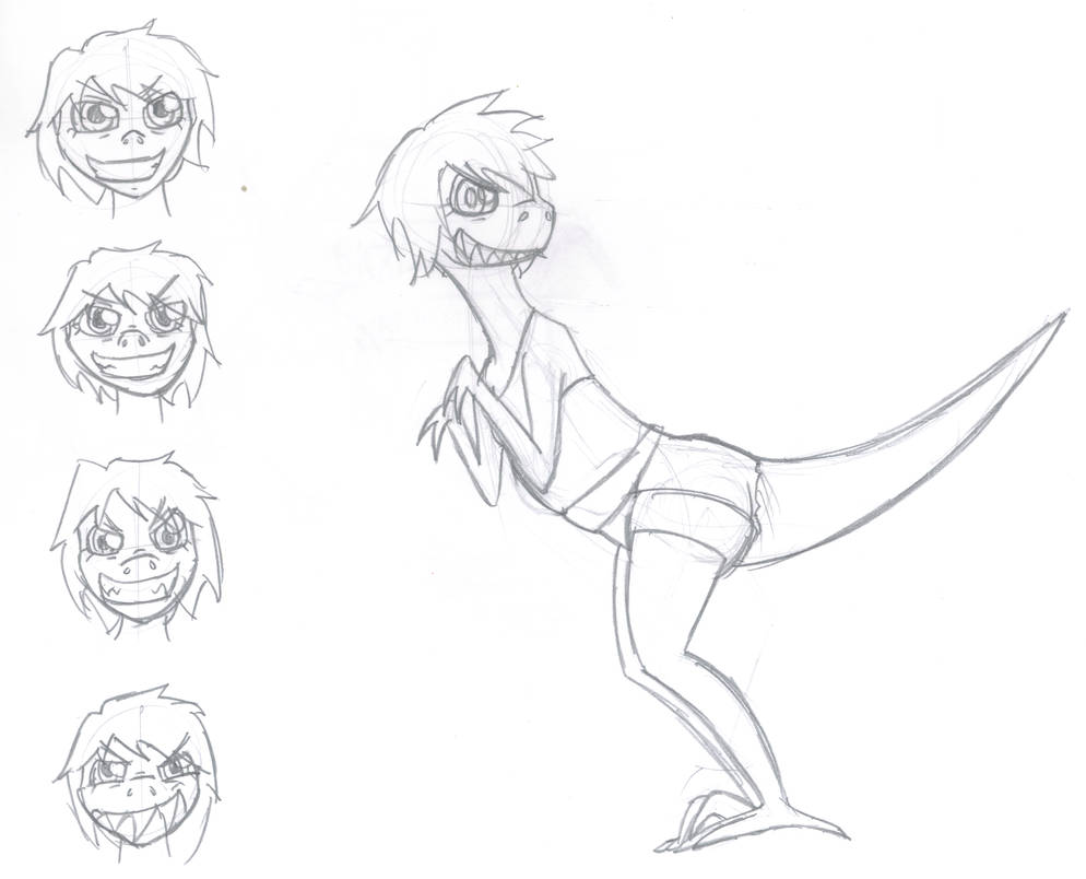 Raptor Girl by GfdsyJuky on DeviantArt