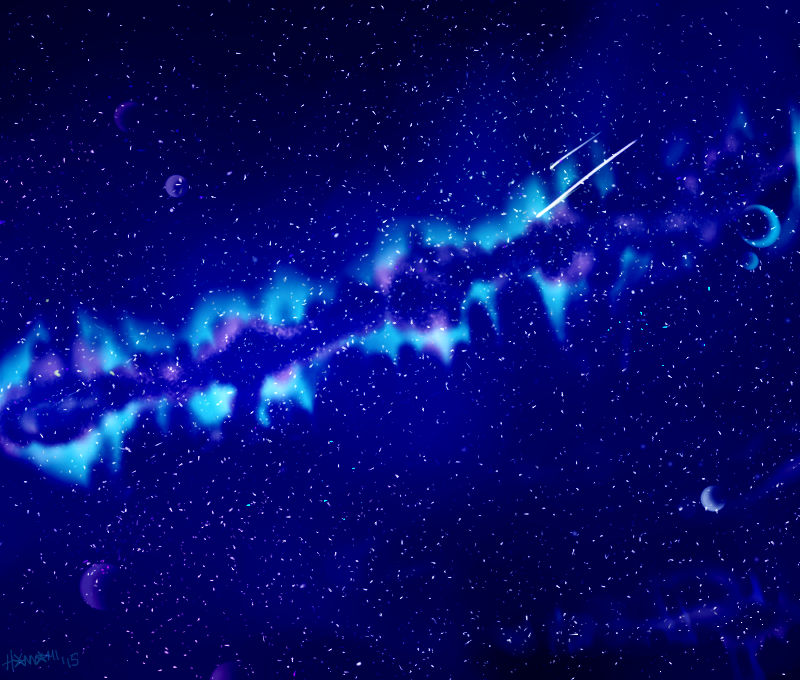 Night sky speedpaint