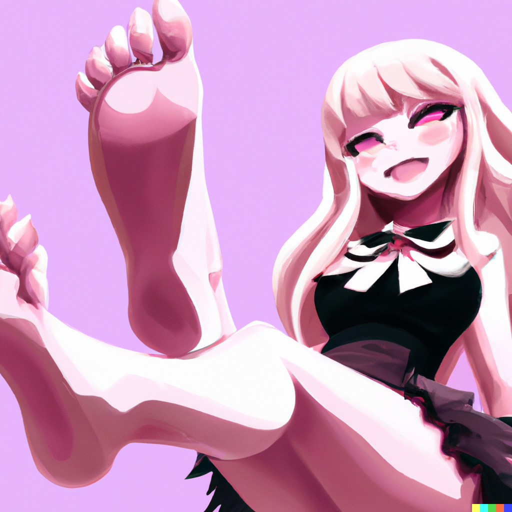 Anime feet art, generated by a neural network. by 1488Alexander228 on