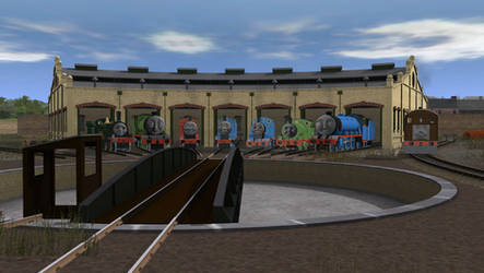 Thomas n Friends In Trainz CGI Model Style Poster