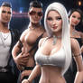 A sexy 3d Roblox girl with big boobs and wearing e