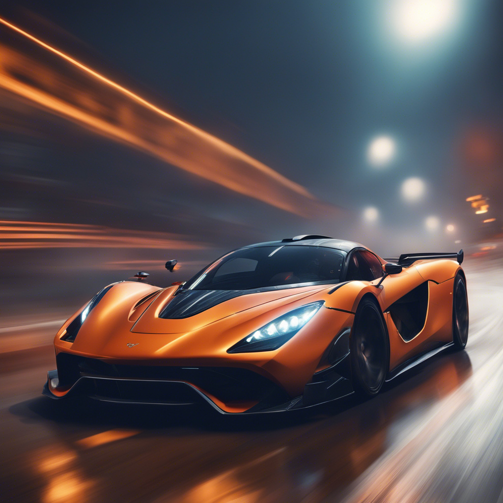 One hypercar driving at full speed in the Hallowee
