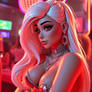 A sexy 3d Roblox girl with big boobs and wearing e
