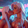 A sexy 3d Roblox girl with big boobs and wearing e