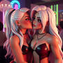 A sexy 3d Roblox girl with big boobs and wearing e