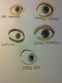 Big Hero 6 - Eye Designs Sheet