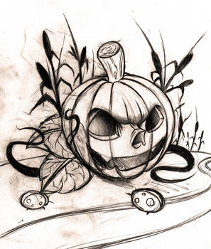 rough pumpking sketch