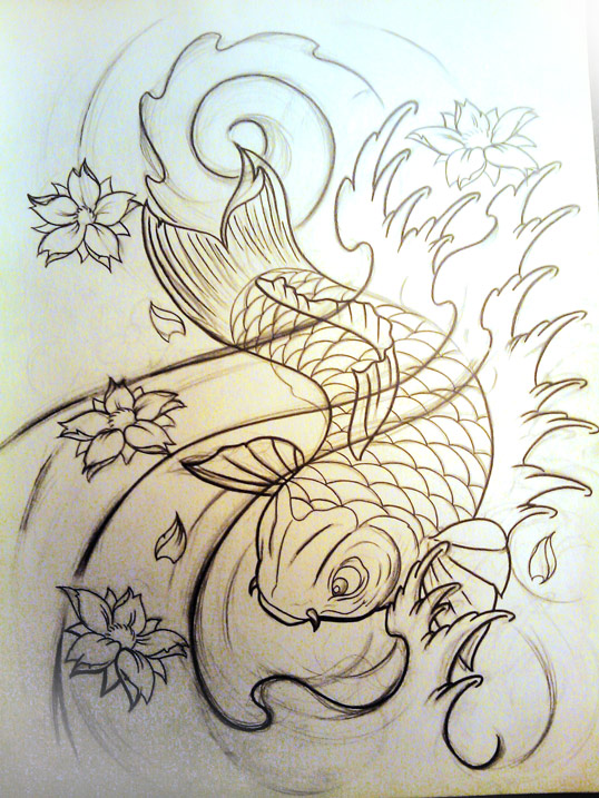 koi fish idea