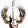 guitar with wings