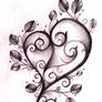 Heart Tattoo Design Sketch