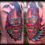 Balinese mask cover-up