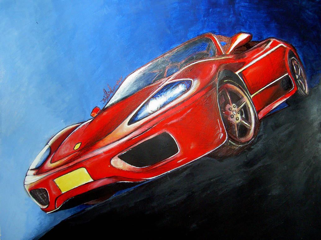 Ferrari painted 2nd version by Sunndar316 on DeviantArt