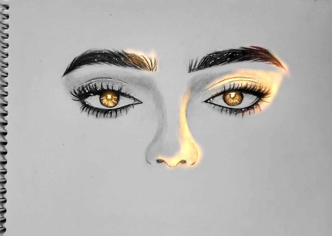 Amber eyes by TheSilverRuby on DeviantArt