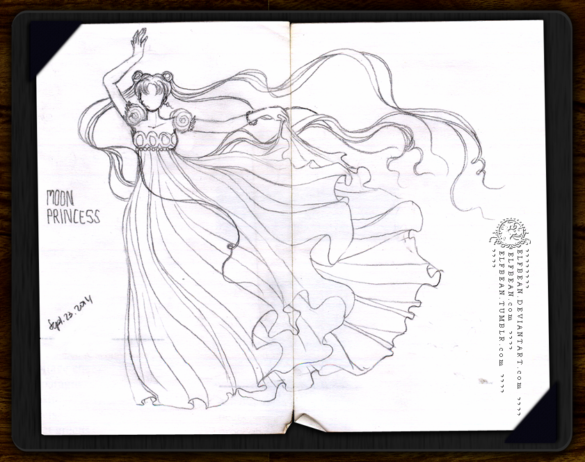 Sketchbook pg.7 - Moon Princess