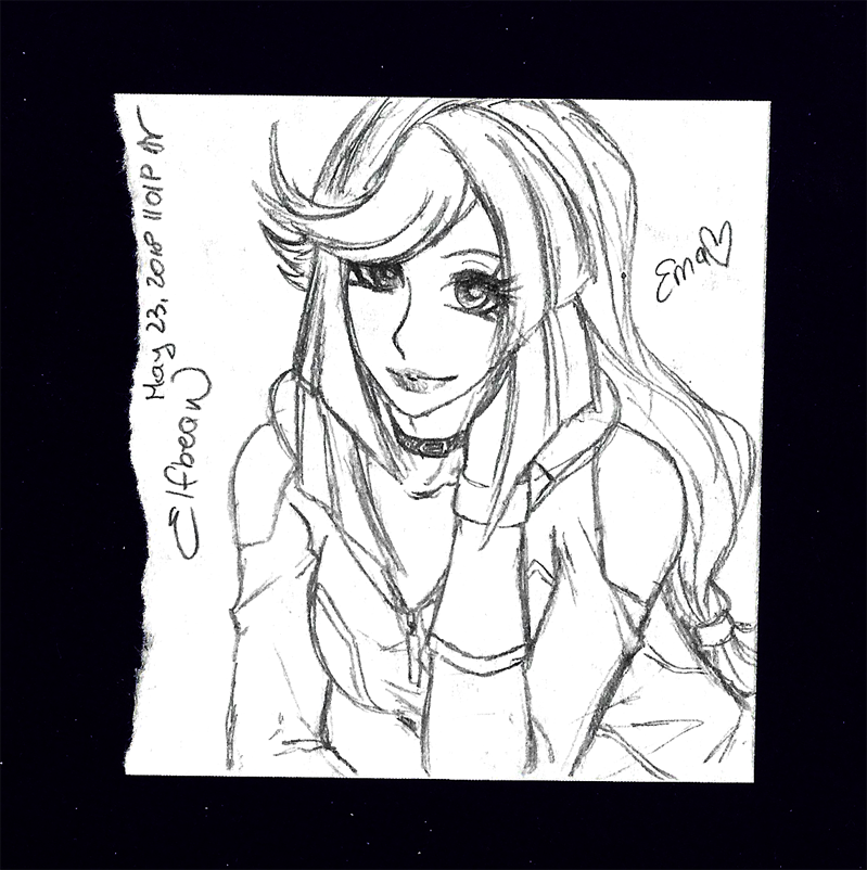 Sketchbook #76 - Biker Girl by ElfBean