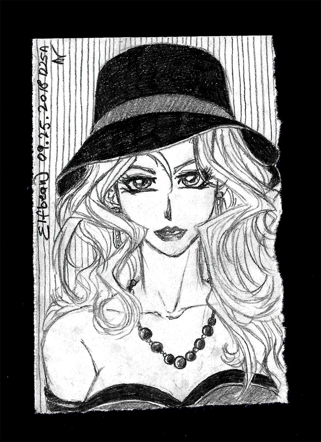 Sketchbook #85 - Black Pearl by ElfBean
