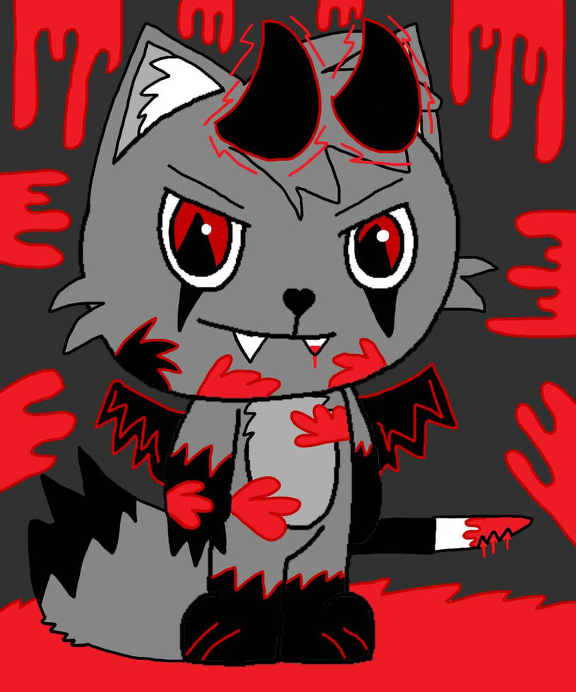 HTF: Demonic Wolf Cody being pure evil by IzukuRav on DeviantArt