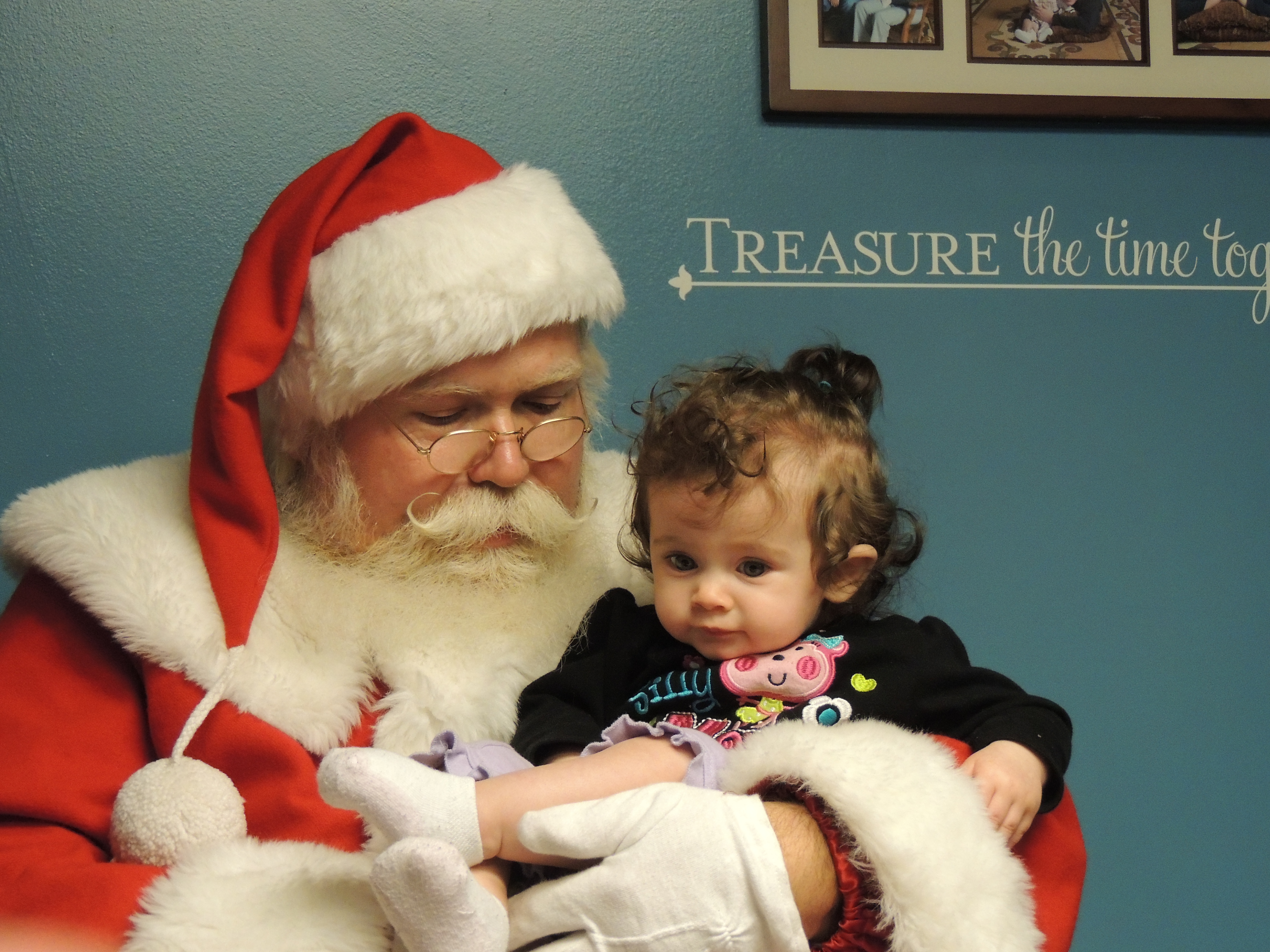 Emma and Santa