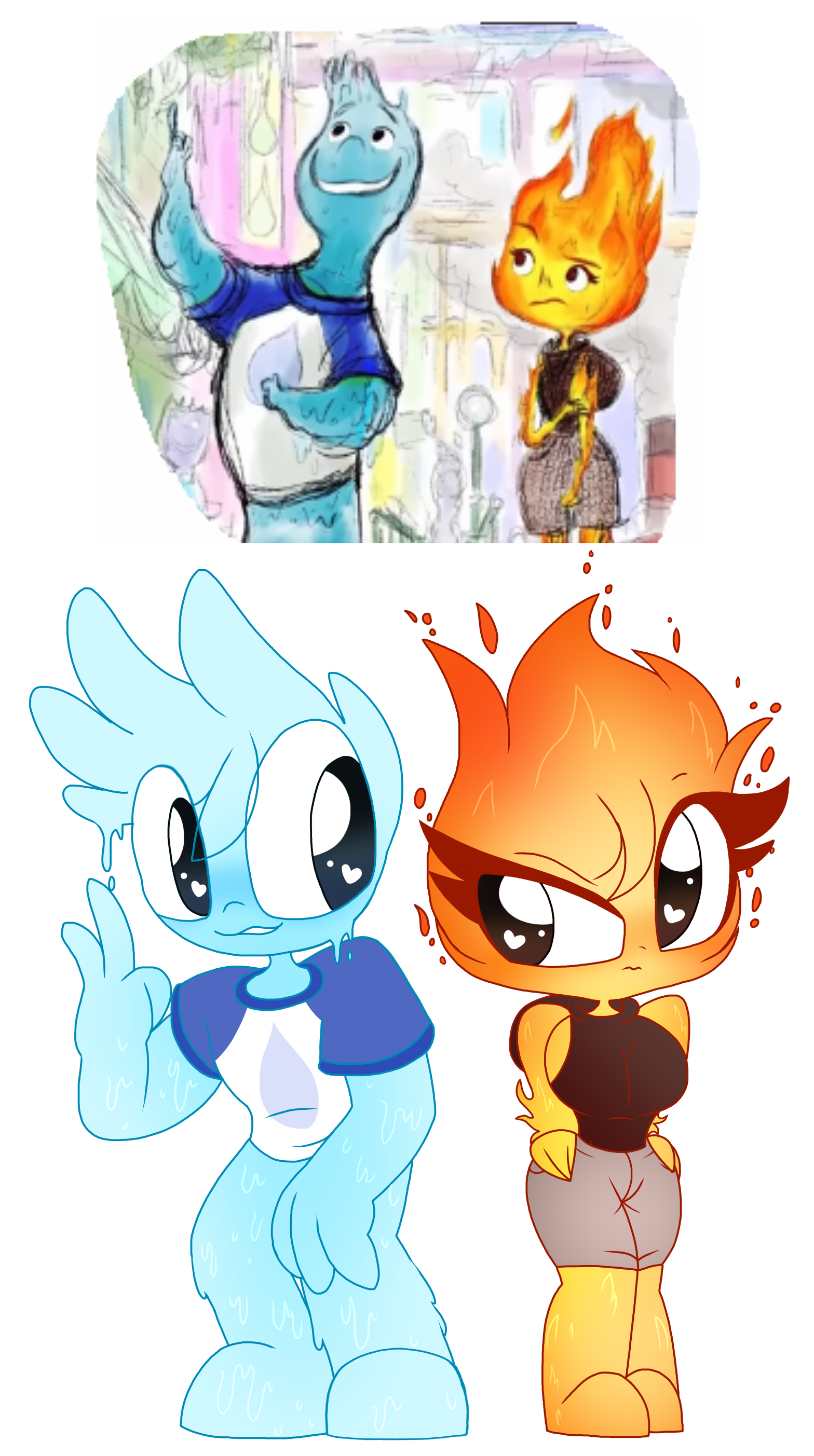 Fireboy and Watergirl by AgentJayHawk on DeviantArt