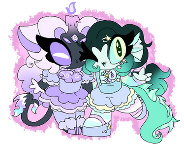 ~Demon Besties~ {Art Trade}