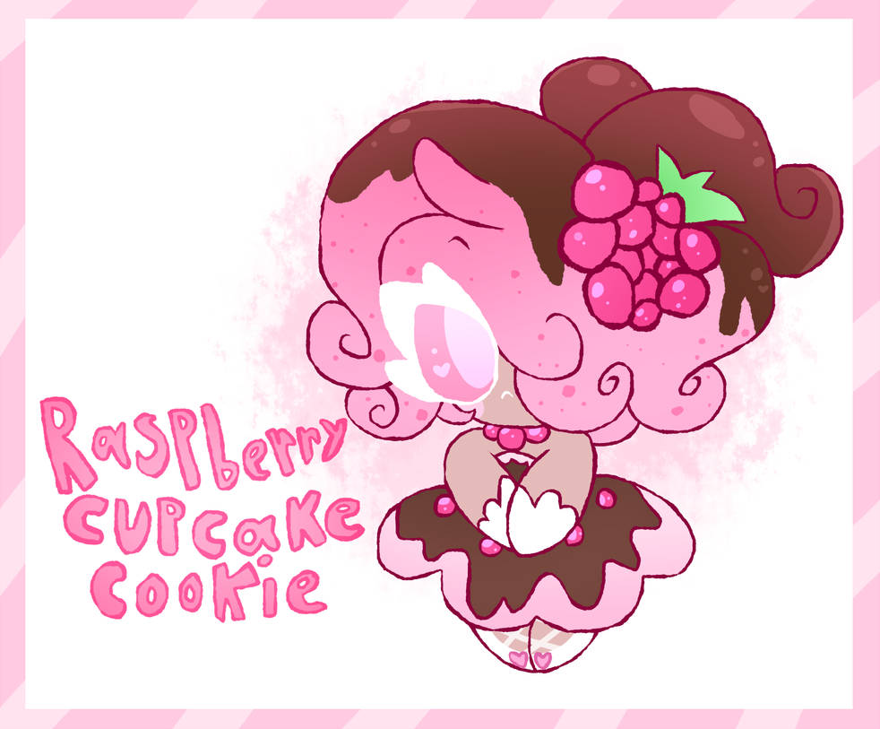 Raspberry Cookie Standing ~Raspberry Cupcake Cookie~ by cyrilwolff on DeviantArt