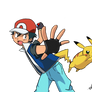 Ash and Pikachu (FRLG Outfit)