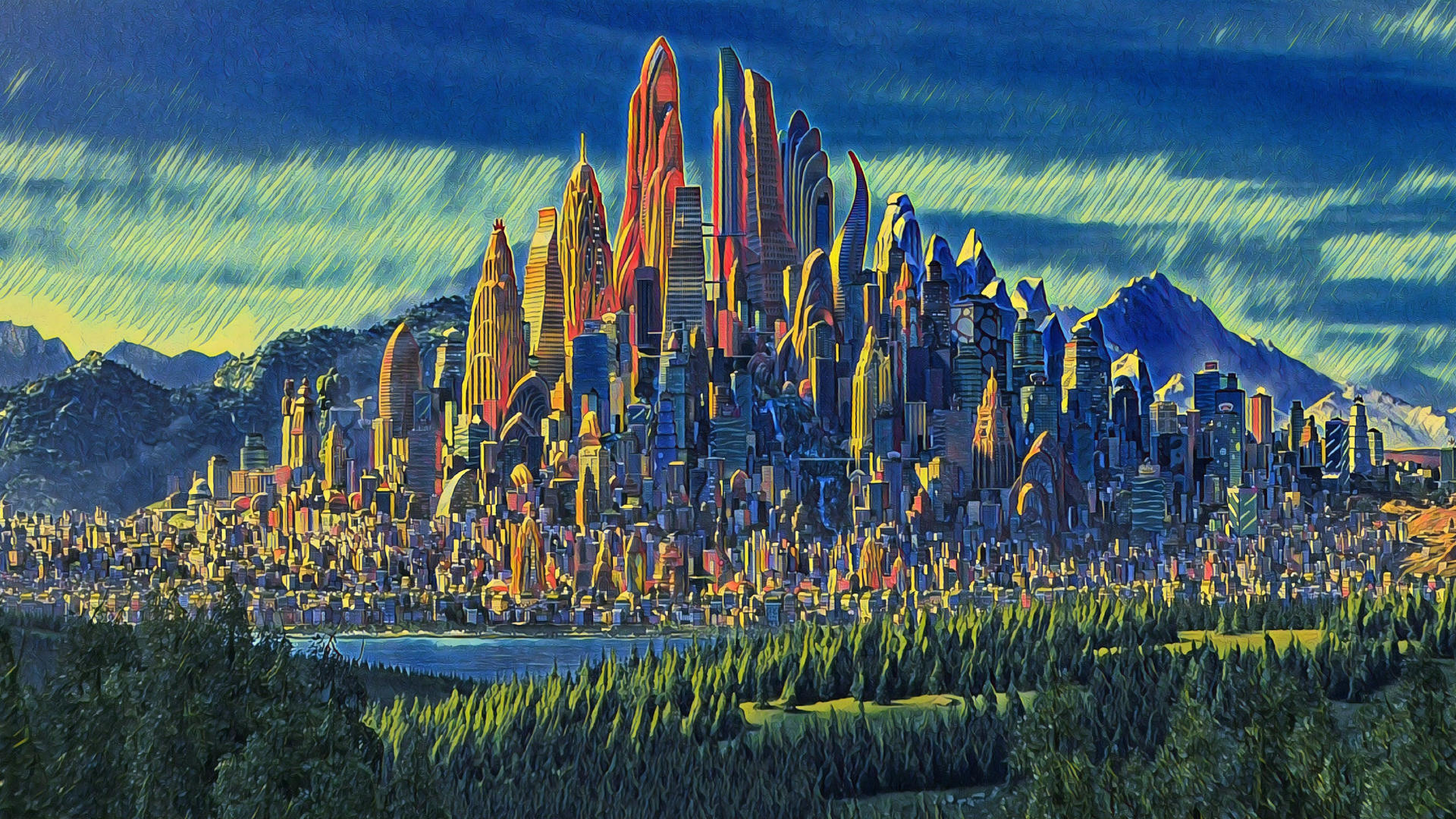Zootopia Cityscape Zootopia landscape by Vasrumo2 on DeviantArt