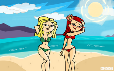 Carrie + Zoey in Beach (Comm + NSFW available)