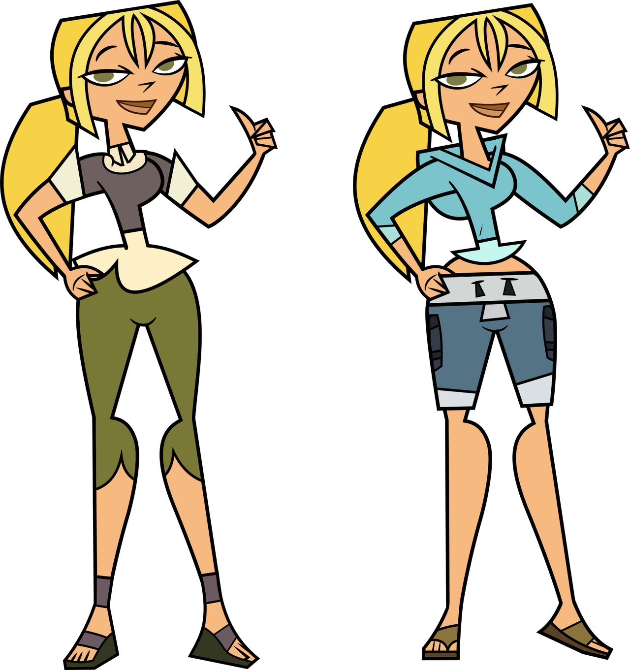 Bridgette in Courtney Outfit (Vector) by Gordon003 on DeviantArt