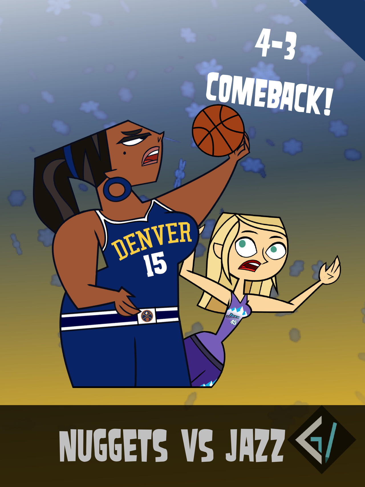 TD Leshawna's Nuggets vs Samey's Jazz by Gordon003 on DeviantArt