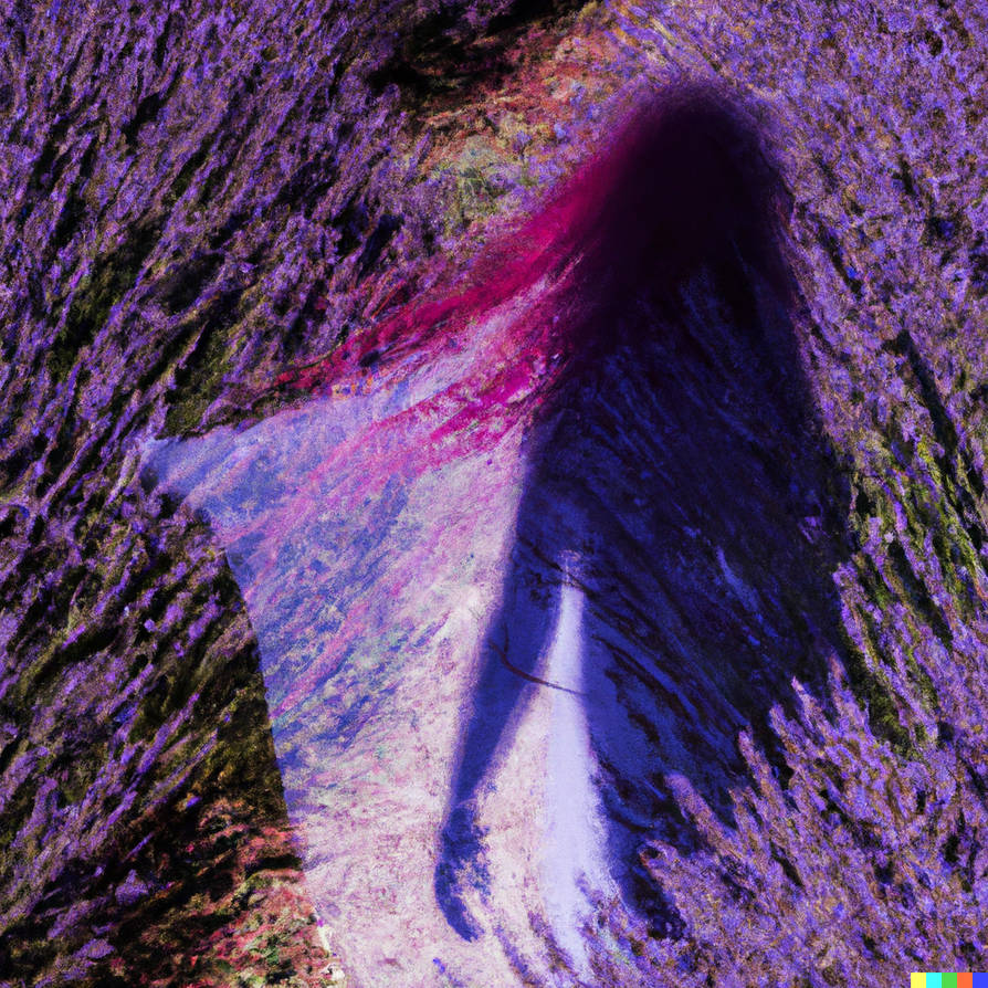 humanoid shadow in the lavender field 4 by cachaos64 on DeviantArt