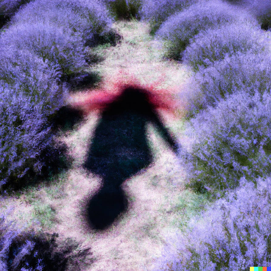 humanoid shadow in the lavender field 7 by cachaos64 on DeviantArt