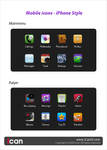 Mobile icons - iPhone style by iCanUI