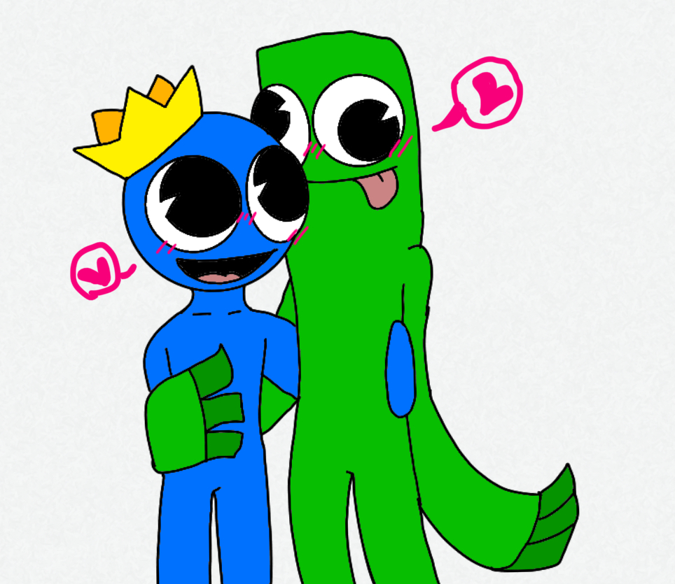 Blue x green fanchild by KumaDraws334 on DeviantArt