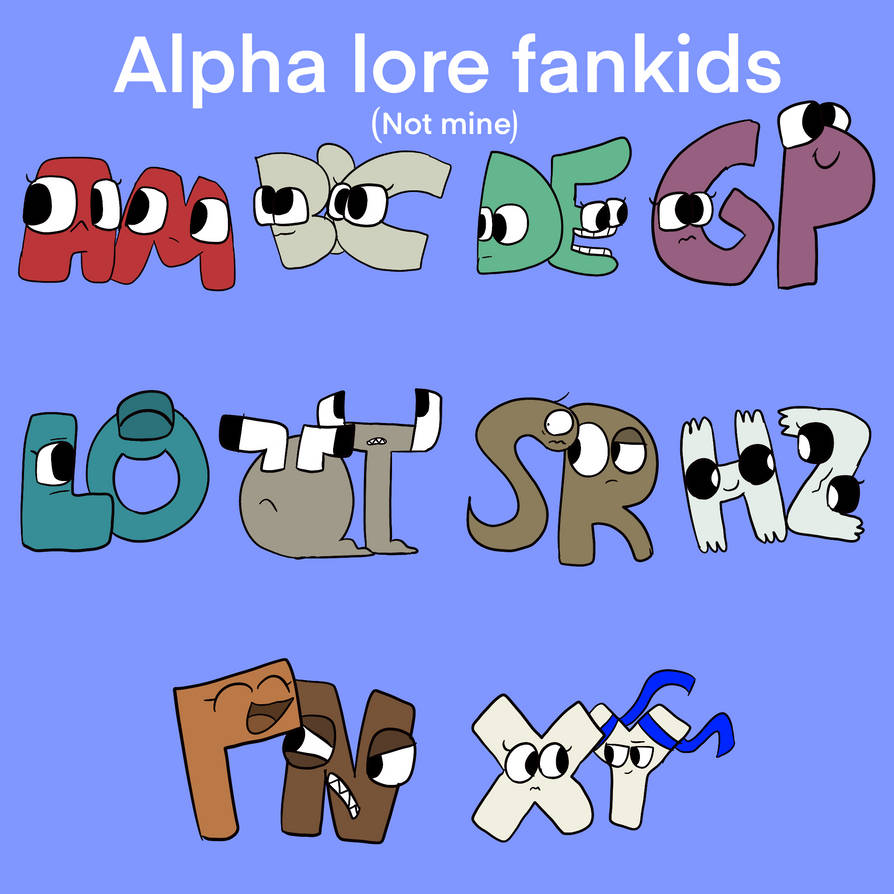 F & N Alphabet Lore Human Fan Kids