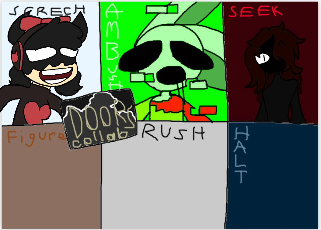 Rush from roblox DOORS by moguze on DeviantArt