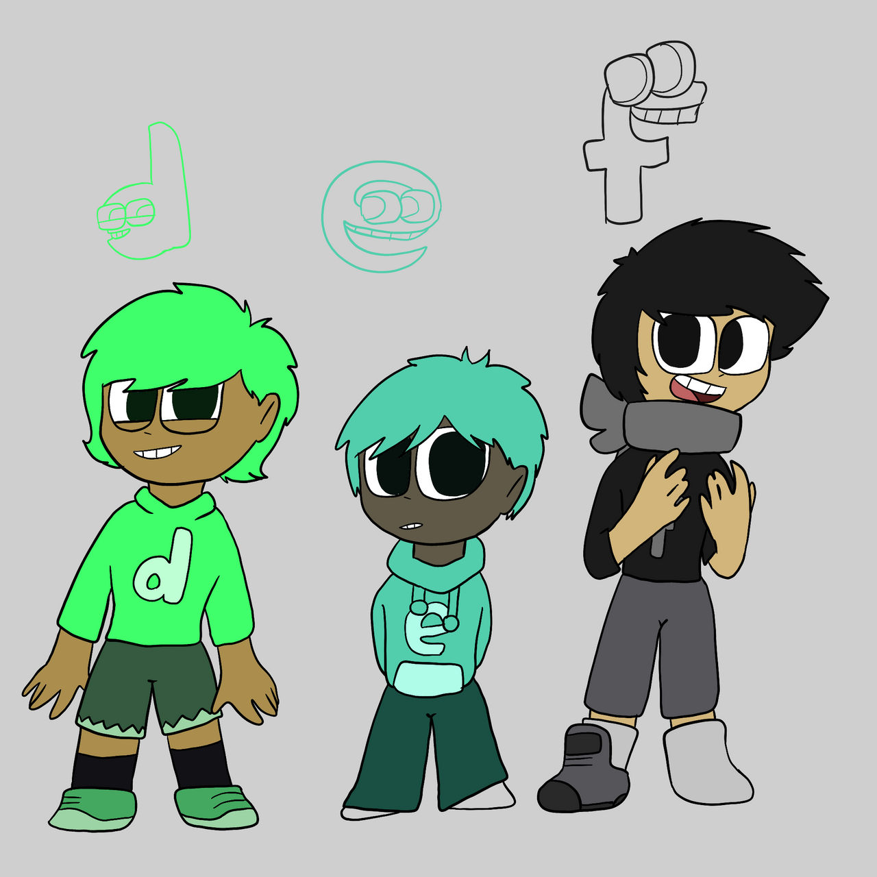 Lowercase humans part 2 by KumaDraws334 on DeviantArt