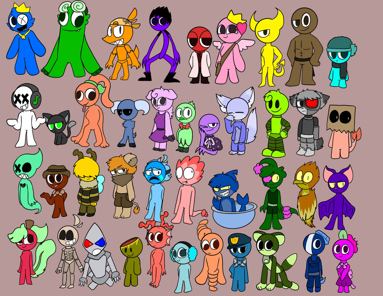 All Rainbow Friends OCs For Now By KumaDraws334 On DeviantArt all-rainbow-friends-ocs-for-now-by-kumadraws334-on-deviantart