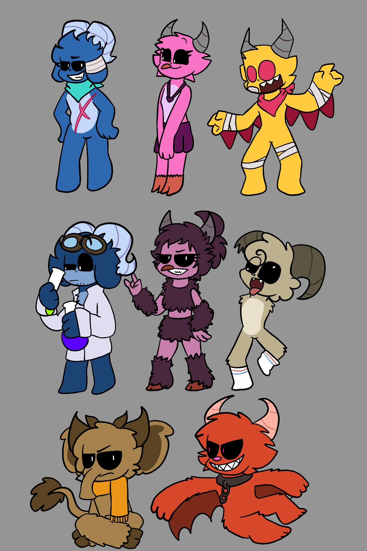 doors monsters in my style by KumaDraws334 on DeviantArt